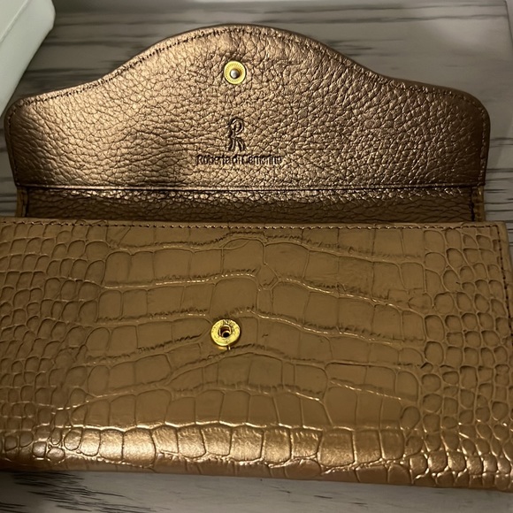 Roberta Di Camerino Wallet Croc Embossed Leather - Picture 2 of 4